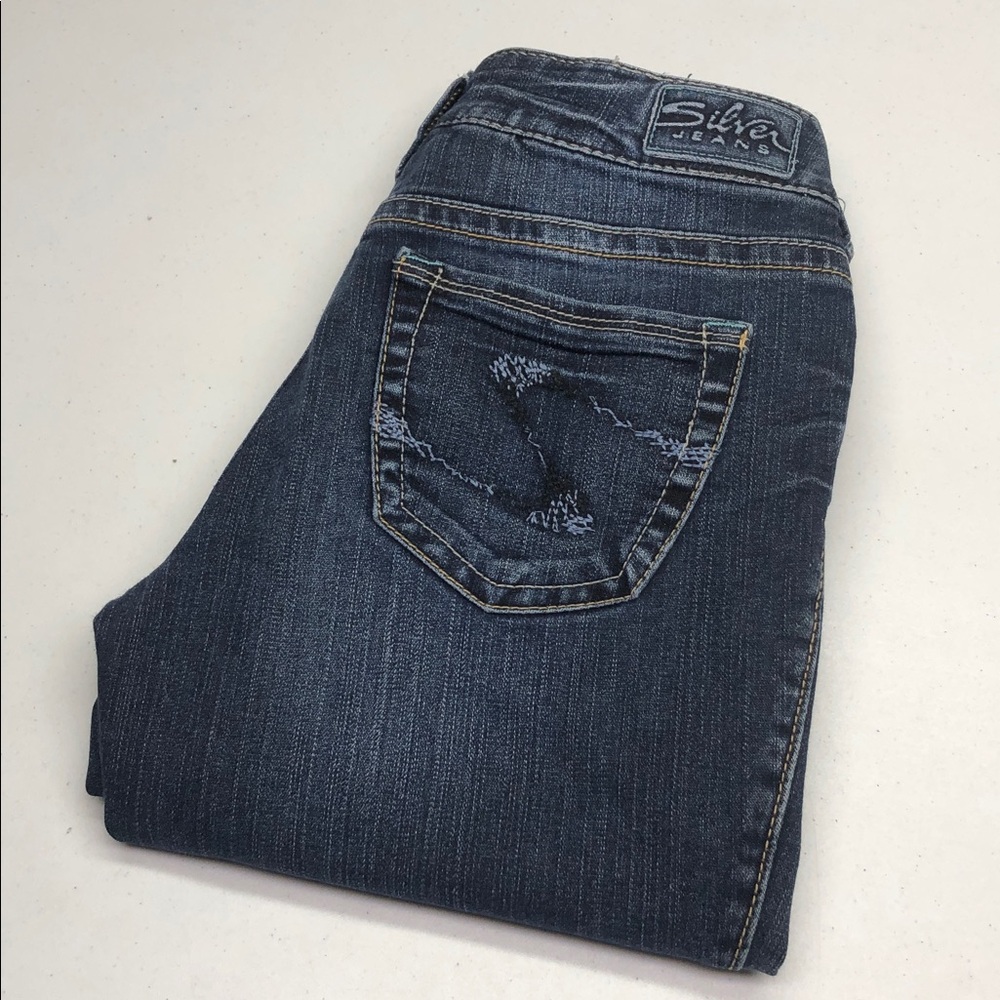 RETRO SILVER SUKI CAPRI JEANS 26x26 ⭐️